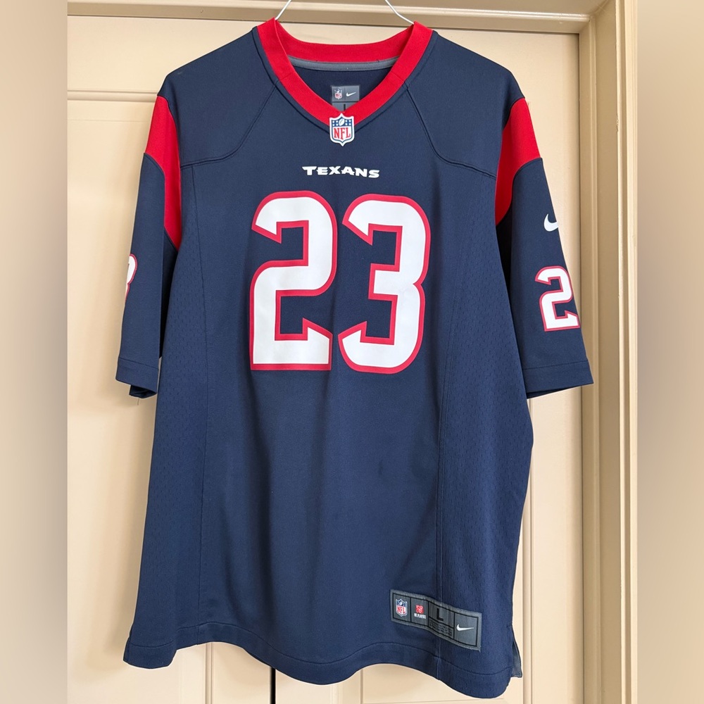 NFL On Field Texans Jersey “Foster” - Navy and Red